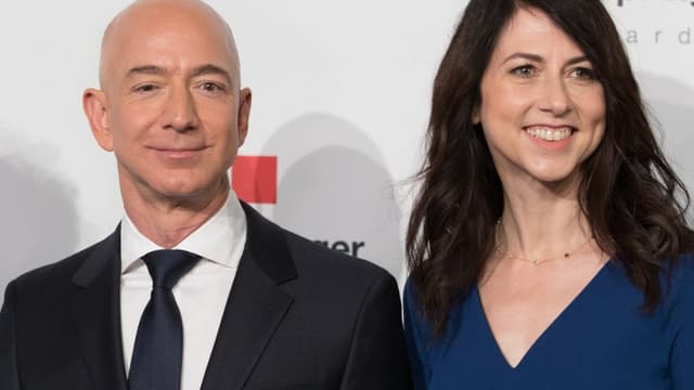 Le PDG d'Amazon, Jeff Bezos, et sa future ex-femme Mackenzie.