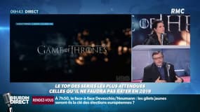 Alain Carrazé, journaliste spécialiste des séries: "En 2019, la saison finale de Game of Thrones arrivera en avril et est très attendue."