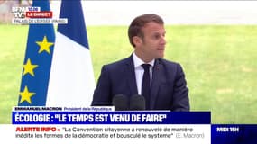 Emmanuel Macron: "Un projet de loi spécifique sera présenté à la fin de l'été", incluant les mesures proposées par la convention citoyenne
