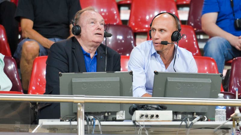 Jean-René Godart aux commentaires avec Florian Rousseau en 2014