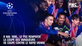 8 mai 1996... Le PSG remporte la Coupe des Vainqueurs de Coupe contre le Rapid Vienne