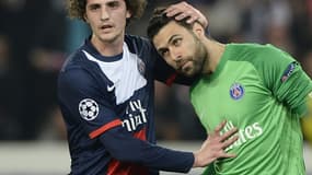 Adrien Rabiot et Salvatore Sirigu