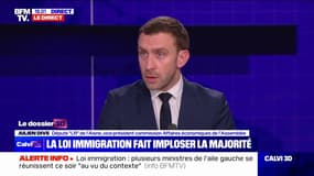 Projet de loi immigration: "Les députés du Rassemblement national n'ont rien fichu sur ce texte", affirme Julien Dive (LR)