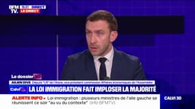 Projet de loi immigration: "Les députés du Rassemblement national n'ont rien fichu sur ce texte", affirme Julien Dive (LR)