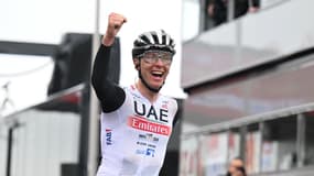 Tadej Pogacar lors de l'Amstel Gold Race, le 16 avril 2023.