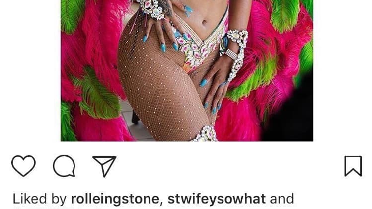 Un commentaire de Chris Brown sous une photo de Rihanna Un commentaire de Chris Brown sous une photo de Rihanna