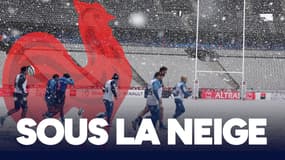 France-Argentine : L'entraînement des Bleus sous la neige à Saint-Denis