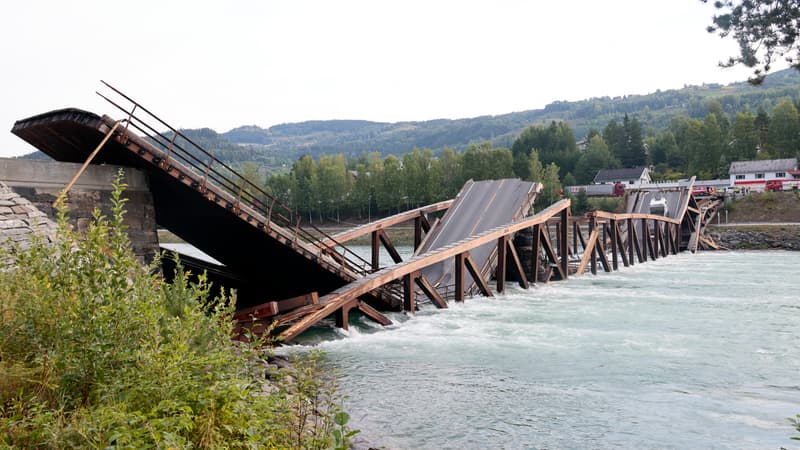 Un pont routier s'effondre sans faire de victime en Norvège