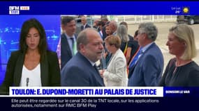 Toulon: Éric Dupond-Moretti en visite au Palais de justice