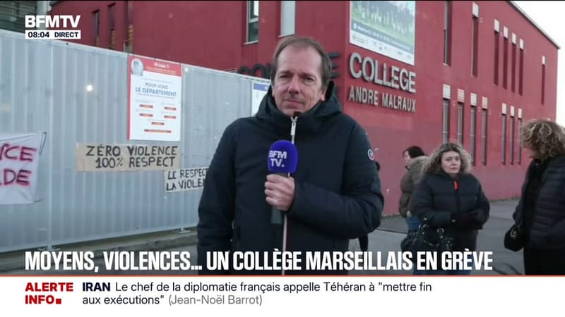 Faute de moyens et à cause de violences commises envers le personnel éducatif, un collège de Marseille en grève