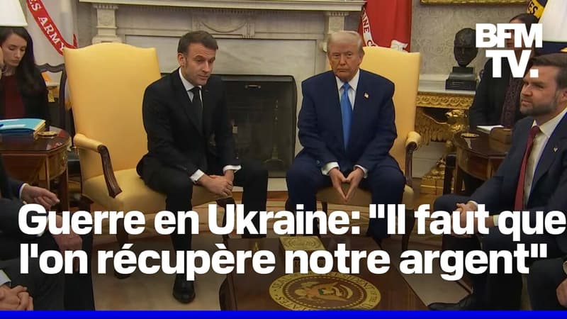 Guerre en Ukraine: Emmanuel Macron et Donald Trump répondent aux journalistes depuis le bureau ovale