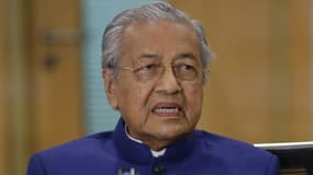 L'ex-Premier ministre de Malaisie, Mahathir Mohamad, lors d'une conférence de presse à Kuala Lumpur, le 7 août 2020 .