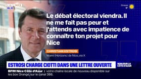 "Cesser ce harcèlement épistolaire": dans une lettre, Christian Estrosi répond aux attaques d'Eric Ciotti