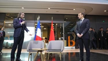 Cédric Villani et Emmanuel Macron
