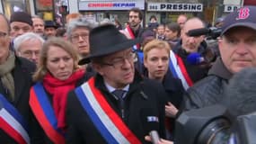 Jean-Luc Mélenchon, lors de la marche blanche. 