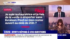 Covid-19: un restaurant peut-il vendre à emporter après 20h?