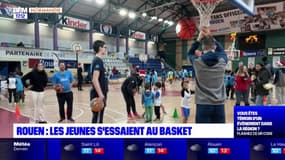 Rouen: une centaine de jeunes se sont essayés au basket
