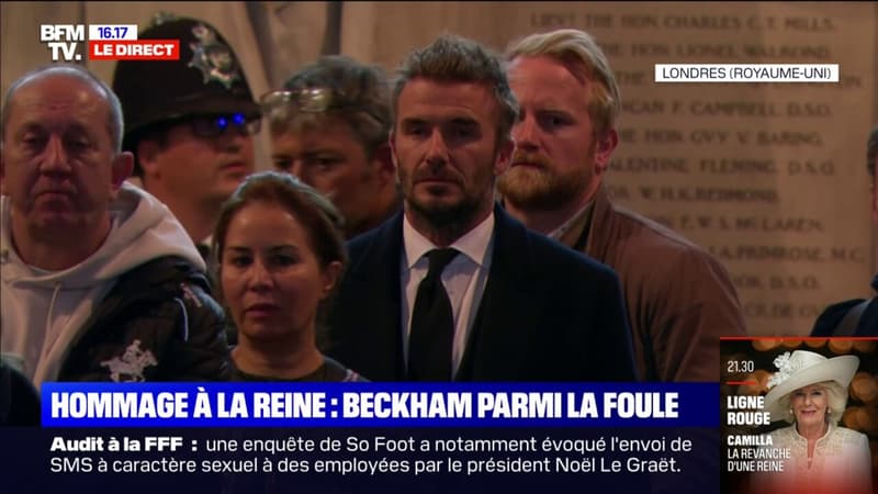 Royaume-Uni: David Beckham est entré à Westminster Hall pour se recueillir devant le cercueil de la reine