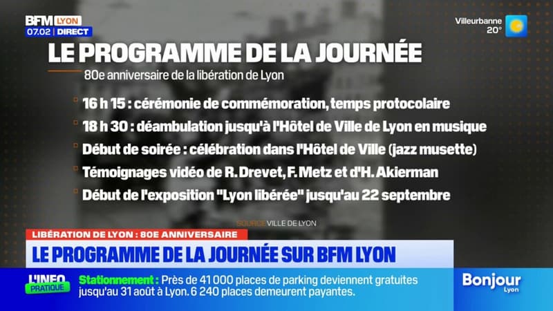 Libération de Lyon: le programme de la journée sur BFM Lyon