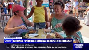 Avec le retour du beau temps en Gironde, les touristes profitent des terrasses 