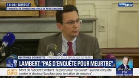 Mort de Vincent Lambert : "Ce n'est pas une enquête pour meurtre", a précisé le procureur de la République de Reims