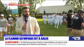 Jo 2024: la flamme olympique est arrivée à Arles, le relais collectif s'est élancé