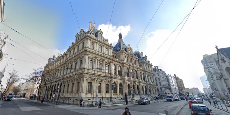 Palais de la Bourse de Lyon, en mars 2021