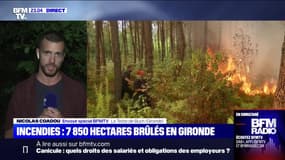Incendies en Gironde: 7850 hectares brûlés et une situation qui reste préoccupante