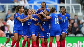 Les Bleues lors d'Angleterre-France, le 31 mai 2024.