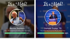 L'application de rencontre permet aux utilisateurs américains de trouver le candidat qui leur correspond.