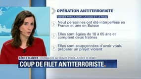 Opération antiterroriste: 9 personnes interpellées en France, une autre en Suisse