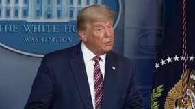 Donald Trump lors d'une conférence de presse à la Maison Blanche, le 5 novembre 2020