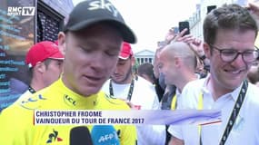 Froome : "C’est incroyable d’arriver en jaune sur les Champs-Elysées"
