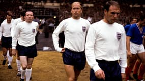 Bobby Charlton avec l'Angleterre en 1966