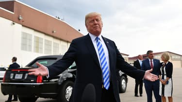 Le président américain Donald Trump, le 21 août 2018 en Virginie occidentale.