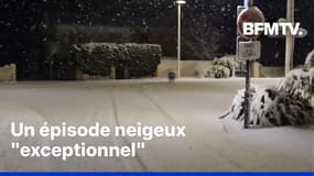 Un épisode neigeux "exceptionnel": jusqu'à 35cm de neige sont tombés dans le département de la Charente-Maritime