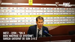 Metz - Lyon : "On a bien maîtrisé ce système", Garcia satisfait de son 3-4-3