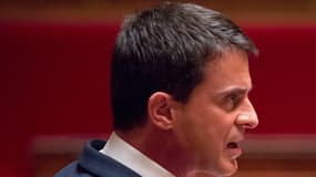 Le Premier ministre Manuel Valls s'exprime à l'Assemblée nationale, jeudi 12 mai 2016