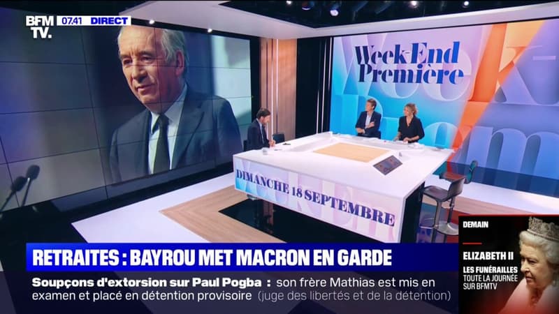 François Bayrou met en garde Emmanuel Macron contre tout 