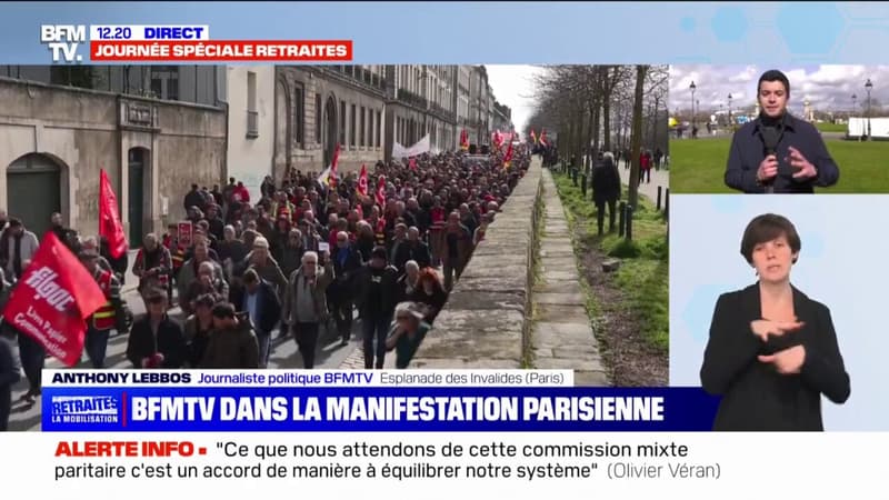 Réforme des retraites: la manifestation parisienne partira depuis l'esplanade des Invalides à 14H