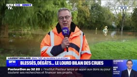 Crues en Loir-et-Cher: "Nous n'avons toujours pas entamé la décrue", affirme le maire UDI de Vendôme, Laurent Brillard