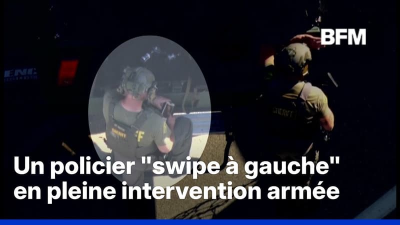Un agent du SWAT filmé sur une application de rencontre en pleine intervention
