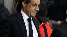 Nicolas Sarkozy au Parc des Princes, le 21 septembre.