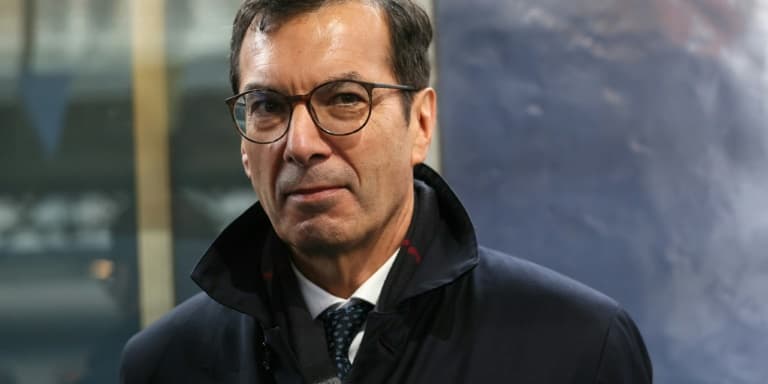 Le PDG de la SNCF Jean-Pierre Farandou à la gare de l'Est, à Paris, le 12 décembre 2023
