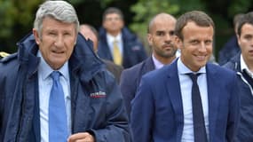 Philippe de Villiers et Emmanuel Macron au Puy-du-Fou le 19 avril 2016