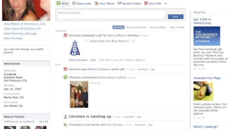 Facebook en 2008