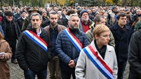 Plusieurs cadres LFI se sont rassemblés à Strasbourg pour une marche contre l'antisémitisme le 12 novembre 2023.