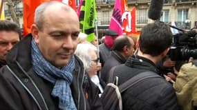 Laurent Berger, le leader de la CFDT, présent dans le cortège parisien ce jeudi 23 mars