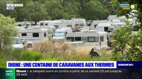 Digne-les-Bains: une centaine de caravanes installées illégalement
