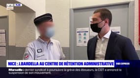 Nice: Jordan Bardella au centre de rétention administrative